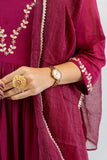 APNAसा Cherry Red Anarkali Set