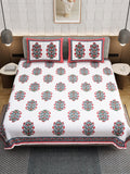 Handblock Gulmohar Bagh Bedhseet Set