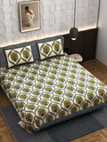Handblock Panna Vatika Bedsheet set