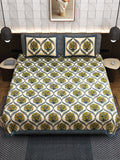 Handblock Panna Vatika Bedsheet set