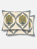 Handblock Panna Vatika Bedsheet set