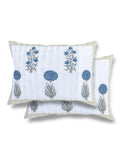 APNASA Handblock Indigo Floral Grace