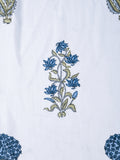 APNASA Handblock Indigo Floral Grace