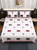 APNASA Royal Safari Handblock Bedsheet
