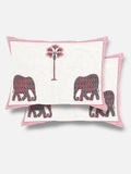 Handblock Jharokha Bloom Bedsheet Set