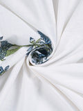 APNASA Sapphire Blossom Handblock Bedsheet