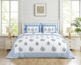 Blue Paisley Elegance Bedsheet