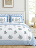 Blue Paisley Elegance Bedsheet