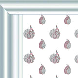 Teal Paisley Elegance Bedsheet