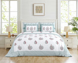 Teal Paisley Elegance Bedsheet