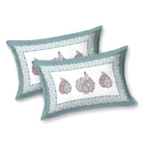 Teal Paisley Elegance Bedsheet