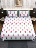 APNASA Ruby Flora Handblock Bedsheet