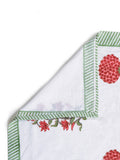 APNASA Ruby Flora Handblock Bedsheet