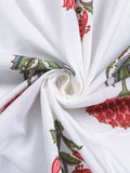 APNASA Ruby Flora Handblock Bedsheet
