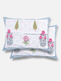 APNASA Handblock Pink Bloom Elegance