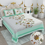 Sage Floral Vine Bedsheet