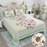 Sky Floral Round Pattern Bedsheet