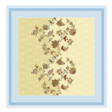 Green Floral Round Pattern Bedsheet