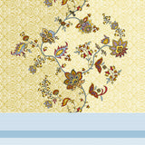 Green Floral Round Pattern Bedsheet