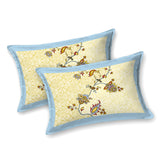 Green Floral Round Pattern Bedsheet