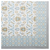 Sky Heritage Handblock-Style Bedsheet