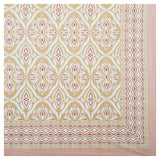 Beige Blossom Ikat Printed Bedsheet