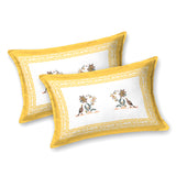 Yellow Vintage Floral Bedsheet