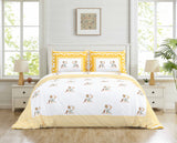 Yellow Vintage Floral Bedsheet