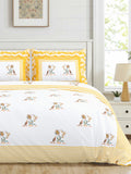 Yellow Vintage Floral Bedsheet