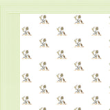 Green Vintage Floral Bedsheet