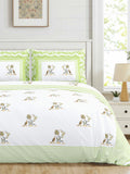Green Vintage Floral Bedsheet