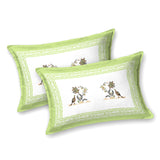Green Vintage Floral Bedsheet