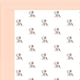 Peach Vintage Floral Bedsheet