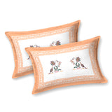 Peach Vintage Floral Bedsheet