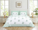 Mint Vintage Floral Bedsheet