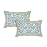 Aqua Ikat Royale Bedsheet
