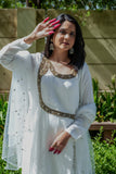 White suit hand work