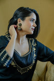 APNAसा Black suit with hand work
