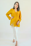 APNAसा Mustard Silk Cord Set Handworked