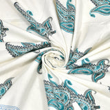 Blue Paisley Charm Bedsheet