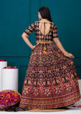APNASA Musline SIlk Handwork Lehenga Set