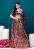 APNASA Musline SIlk Handwork Lehenga Set