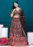 APNASA Musline SIlk Handwork Lehenga Set