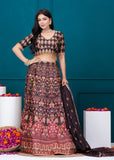 APNASA Musline SIlk Handwork Lehenga Set