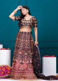 APNASA Musline SIlk Handwork Lehenga Set