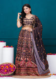 APNASA Musline SIlk Handwork Lehenga Set