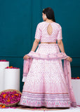 APNASA Musline SIlk Handwork Lehenga Set