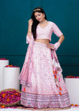 APNASA Musline SIlk Handwork Lehenga Set