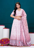 APNASA Musline SIlk Handwork Lehenga Set