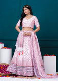 APNASA Musline SIlk Handwork Lehenga Set